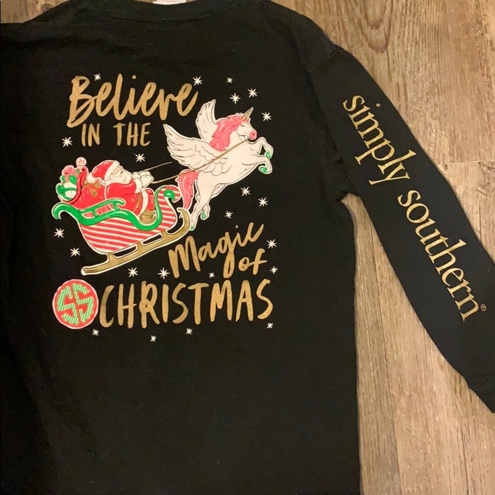 Girls Simply Southern Christmas Long Sleeve